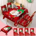 Christmas Gifts Deals 2022 Jovati Home & Table Linens Christmas Tablecloth Print Rectangle Table Cover Set Holiday Party Home Decor Usful Tools On Clearance