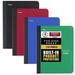 Five Star DuraShield Composition Books with Antimicrobial Covers 4 Pack 1-Subject Wide Ruled Paper 11 x 8-1/2 100 Sheets Assorted Colors (950008-ECM)