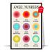 LOLUIS Angel Number Poster Law of Attraction Print Manifest Wall Art Spiritual Wall Art Colorful Energy Number Print (Gradient Angel Numbers DES 1 Unframed 11 x17 )