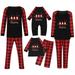 Verugu Christmas Pajamas for Family Matching Christmas Pajamas Set Classic Xmas Print Pjs Sleepwear Sets Xmas Pajamas Gift for Kids Adults Funny Holiday Sleepwear Baby 3-6 Months