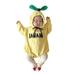 ZIYIXIN Newborn Kids Baby Girl Boy Cute Banana Outfit Jumpsuit Bodysuit Romper Clothes Yellow 12-18 Months