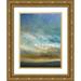 Finch Sheila 19x24 Gold Ornate Wood Framed with Double Matting Museum Art Print Titled - Coastal Clouds Triptych I