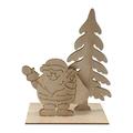 Labakihah Christmas Decorations Christmas Wooden Village Scene Xmas Wooden Table Decor Diy Tree Reindee R Christmas Wooden Ornament Tabletop Holiday Decoration Room Decor