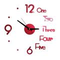 Outfmvch Alarm Clock Mirror Wall Sticker Clock Diy Wall Clock 3d Mirror Surface Sticker Home Office Decor Clock