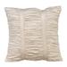 Sofa Cushion Cover Ivory Pillows Cover Striped Throw Pillows Cover 12x12 inch (30x30 cm) Pillows Cover Velvet Square Pillow Covers Textured Pintucks Solid - Soft Ivory Beauty