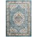 Ergode Success Anisah Distressed Floral Persian Medallion 8x10 Area Rug - Light Blue Ivory Yellow Orange