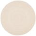 SAFAVIEH Braided Caleb Confetti Solid Area Rug Beige 9 x 9 Round