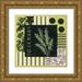 Peyton Hanna 20x20 Gold Ornate Wood Framed with Double Matting Museum Art Print Titled - Herbal Zest I