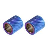 2pcs Universal Car Seat Headrest Decoration Collar Ring Inner Diameter 14mm Head Rest Collars Burnt Blue