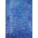 Ahgly Company Machine Washable Indoor Rectangle Industrial Modern Blue Orchid Blue Area Rugs 2 x 5