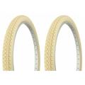 Tire set. 2 Tires. Two Tires Duro 26 x 2.125 Cream/Cream Side Wall HF-133. Bicycle Tires bike Tires beach cruiser bike Tires cruiser bike Tires