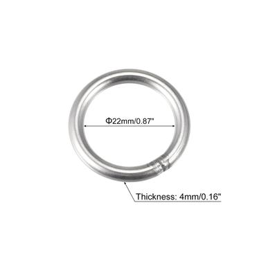 304 Stainless Steel Welded O Ring, Hardware for Hanging Plant Crafts