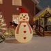 vidaXL Inflatable Snowman Holiday Xmas Decoration with LEDs Christmas Lighting - Multicolor
