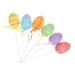 Lot 6pcs Mixed Eggs On Easter Decoration Accessory For Decor Crafts 5 x 7 cm