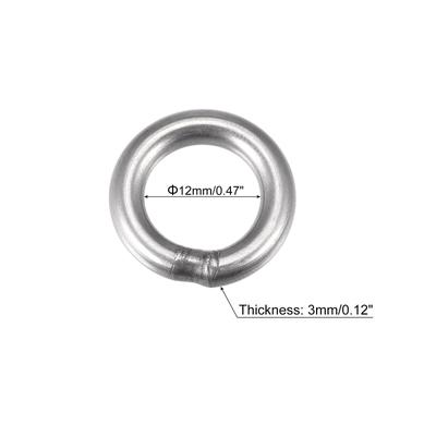 304 Stainless Steel Welded O Ring, Hardware for Hanging Plant Crafts