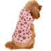 Baywell Sherpa Hoodies â€“ Soft Leopard Dog Clothing â€“ Warm Winter Clothes for Puppies Small Dogs Pink S-2XL