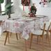 Reusable Christmas Tablecloth 5 X 6 FT Rectangle Table Cover Polyester Waterproof Tablecloth Gift for Party Kitchen Dinner Table Topper