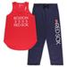 Women's Concepts Sport Red/Navy Boston Red Sox Plus Size Meter Tank Top & Pants Sleep Set