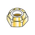 1/4-20 NTE Thin Pattern Nylon Insert Hex Lock Nut Course Thread Zinc Yellow (Pack Qty 4 000) BC-14NSTY