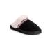 Women's Dawn Suede Scuff Slipper by Muk Luks® by MUK LUKS in Ebony (Size 7 M)