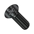 10-24X1/2 Phillips Flat Machine Screw Fully Threaded Black Oxide (Pack Qty 10 000) BC-1008MPFB