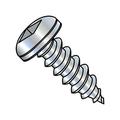4-24X1/4 Square Recess Pan Self Tapping Screw Type A B Fully Threaded Zinc (Pack Qty 10 000) BC-0404ABQP