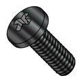 M2.5-0.45X12 Din 7985 A Metric Phil Pan Machine Screw Full Thread 18-8 Stainless Steel Black Oxide (Pack Qty 4 000) BC-500742