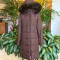 Michael Kors Jackets & Coats | Michael Michael Kors Hooded Puffer Coat With Faux Fur Trim | Color: Brown | Size: M