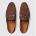 Gucci Shoes | Gucci Horsebit Brown Brixton Web Suede Men Loafer Flats | Color: Brown/Green | Size: 10