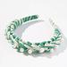 Anthropologie Accessories | Anthropologie Braided Pearl Headband | Color: Green/White | Size: Os