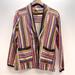 Anthropologie Jackets & Coats | Anthropologie Akemi & Kin Striped Blazer Jacket Women's Size Xs | Color: Blue/White | Size: Xs