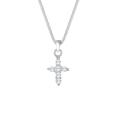 Elli - Kreuz Glaube Religion Zirkonia 925 Silber Ketten Damen