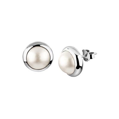 Nenalina Ohrstecker Mabe-Perle Klassisch 925 Silber OneSize Damen Image