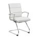 Boss Executive CaressoftPlus™ Chair with Metal Chrome Finish - Guest Chair - Boss Office Products B9479-WT