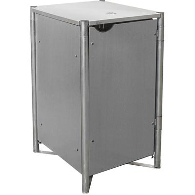 Metall Mülltonnenbox für 1 Mülltonne 240 Liter Grau 81x70x115 cm - Hide