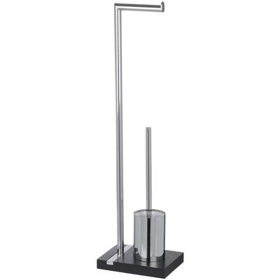 Wenko Stand WC-Garnitur »Noble« schwarz, 20x74 cm