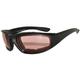 Motorcycle Sunglasses - Black Frame / Amber Lens