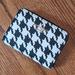 Kate Spade Bags | Kate Spade Darcy Small Wallet Zip Around Credit Card Holder Black Houndstooth | Color: Black/White | Size: Os