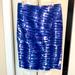 Anthropologie Skirts | Eva Franco For Anthropologie | Blue Faux Wrap Skirt | Color: Blue | Size: 0