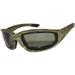 Motorcycle Sunglasses - Camo 1 Frame / Green Lens
