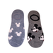Disney Accessories | 2 Pair Mickey Mouse Themed No-Show Socks Mix Or Match Shoe Size Adult 4-10 | Color: Blue/Gray | Size: Os