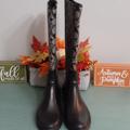 Coach Shoes | Coach Rain Boots Sz 7 B | Color: Black/Gray | Size: 7