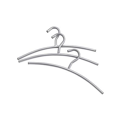Kleiderbügel INOSIGN "TOPSELLER", grau (chromfarben), Metall, Kleiderbügel, (3 Stck.) Image