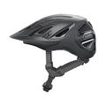 ABUS Urban-I 3.0 ACE city helmet - sporty bike helmet with rear LED light, extended visor and magnetic closure - for men and women - black, size L