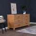 Grain Wood Furniture Loft 6 Drawer 61.5" W Double Dresser Wood in Brown | 31 H x 61.5 W x 19.25 D in | Wayfair CLF0589