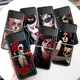 Catrina-Coque de téléphone avec belle rose et crâne pour fille couverture rigide noire antichoc de