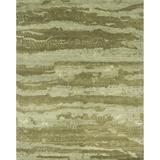 White 24 x 0.25 in Area Rug - Loloi Rugs Hermitage Abstract Hand-Knotted Seafoam/Green Area Rug Silk/Wool | 24 W x 0.25 D in | Wayfair