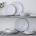 Noritake Glacier Platinum Set Of 4 Dinner Plates, 10-1/2" Porcelain China/Ceramic in Blue/Gray/White | 10.5 W in | Wayfair 1702-406D