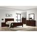 Lark Manor Gaddy Full/Double Low Profile Standard Bed Wood in Red | 48 H x 57 W x 85 D in | Wayfair 332948757667402FA71A5FCDC3930E9D