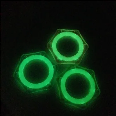 Filaire Fluorescent Roll Ring Hexagon Circle Plastic 2 Pcs Lot Free Shipping
